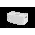 Cesta Grande Com Tampa Branco Fit Coza 30,5 X 18,5 X 12,4 Cm Branco