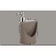 Dispenser Rj Basic 12 X 10,5 X 18 Cm 600 Ml Warm Gray Coza Coza