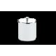 Lixeira Pp Tampa Inox 18,5 X 23 Cm Branco Brinox Branco