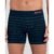 Cueca Boxer Microfibra Listrada sem Costura Azul Marinho G