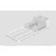 Escorredor Com Tapete De Pia Branco Single Coza 42,2 X 17,4 X 9,4 Cm Branco