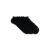 Kit 3 Pares Meia Esportiva Invisível Preto 28-33