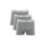Kit 3 Cuecas Boxer Cotton Cinza Mescla Claro GG