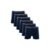 Kit 6 Cuecas Boxer Longa Cotton Azul Marinho M