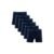 Kit 6 Cuecas Boxer Longa Cotton Plus Size Azul Marinho XGG