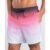 Short Praia Estampado Degradê Rosa M