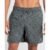 Short Praia Mescla Estampado Peixes Cinza Mescla Medio P