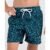 Short Praia Infantil Estampado Cardume Azul Marinho M