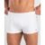 Sunga Boxer Lisa com Vivo Lateral Plus Size Branco XXGG
