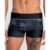 Sunga Boxer Estampada Folhagem com Listra Preto P