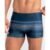 Sunga Boxer Estampada Listras Azul Marinho P