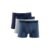 Kit 3 Cuecas Boxer Cotton Azul Escuro M