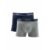 Kit 2 Cuecas Boxer Cotton Azul Marinho M