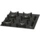 Cooktop Fit Line Fischer 4 Bocas Vidro Preto Chama Rápida Bivolt