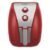 Fritadeira Britânia Air Fry BRF11VI Inox Vermelha