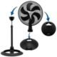 Ventilador Britânia Mega Turbo 40 Six 3 em 1 Preto 127V