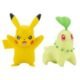 Conjunto de Mini Figuras – Pokémon – Chikorita e Pikachu – Sunny