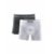 Kit 2 Cuecas Boxer Microfibra sem Costura Cinza Chumbo M
