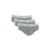 Kit 3 Cuecas Slip Algodão Cinza Mescla Claro GG