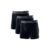 Kit 3 Cuecas Boxer Microfibra sem Costura Preto P