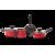 Jogo De Panelas 4 Peças Garlic – Vermelho- Brinox Vermelho