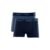 Kit 2 Cuecas Boxer Algodão Infantil Azul Jeans Escuro G