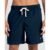 Short Praia Casual Liso Azul Marinho P