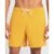 Short Praia Liso Plus Size Amarelo XXGG