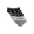 Kit 6 Cuecas Slip Algodão Cinza Mescla Escuro GG