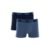 Kit 2 Cueca Boxer Cotton Azul Marinho M