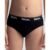 Cueca Slip Algodão Lisa Infantil Preto GG