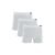 Kit 3 Cuecas Boxer Microfibra Risca de Giz Branco GG