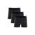 Kit 3 Cuecas Boxer Microfibra Risca de Giz Preto GG