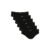 Kit 6 Cuecas Slip Algodão Lisa Preto G