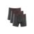 Kit 3 Cuecas Boxer Microfibra Active Cinza Chumbo M