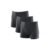 Kit 3 Cuecas Boxer Microfibra Cinza Chumbo P