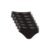 Kit 6 Cuecas Slip Algodão Elástico Letra Mescla Preto 03 GG