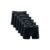 Kit 6 Cuecas Boxer Microfibra sem Costura Preto GG