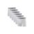 Kit 6 Cuecas Boxer Microfibra sem Costura Branco P