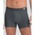 Cueca Boxer Microfibra Risca de Giz Cinza Chumbo P