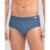 Cueca Slip Microfibra Risca de Giz Azul Denin M