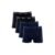 Kit 4 Cuecas Boxer Cotton Preto 04 G