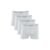 Kit 4 Cuecas Boxer Cotton Branco GG