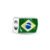Separador Life Esporte Bandeira Brasil Prata Esmaltado