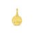 Pingente Life Medalha Castelo Cinderela Prata com Banho Ouro Amarelo