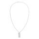 Colar Masculino Calvin Klein Placa Metal Prateado – 35000051