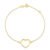 Pulseira Coração Ouro Amarelo