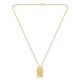 Colar Masculino Lacoste Metal Pingente Quadra de Tênis Dourado – 2040077
