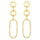 Argola Ouro Amarelo 7 cm