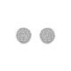 Brinco Ouro Branco e Diamantes